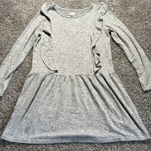 Gymboree‎ Heather Gray Ruffle Dress Rayon Blend